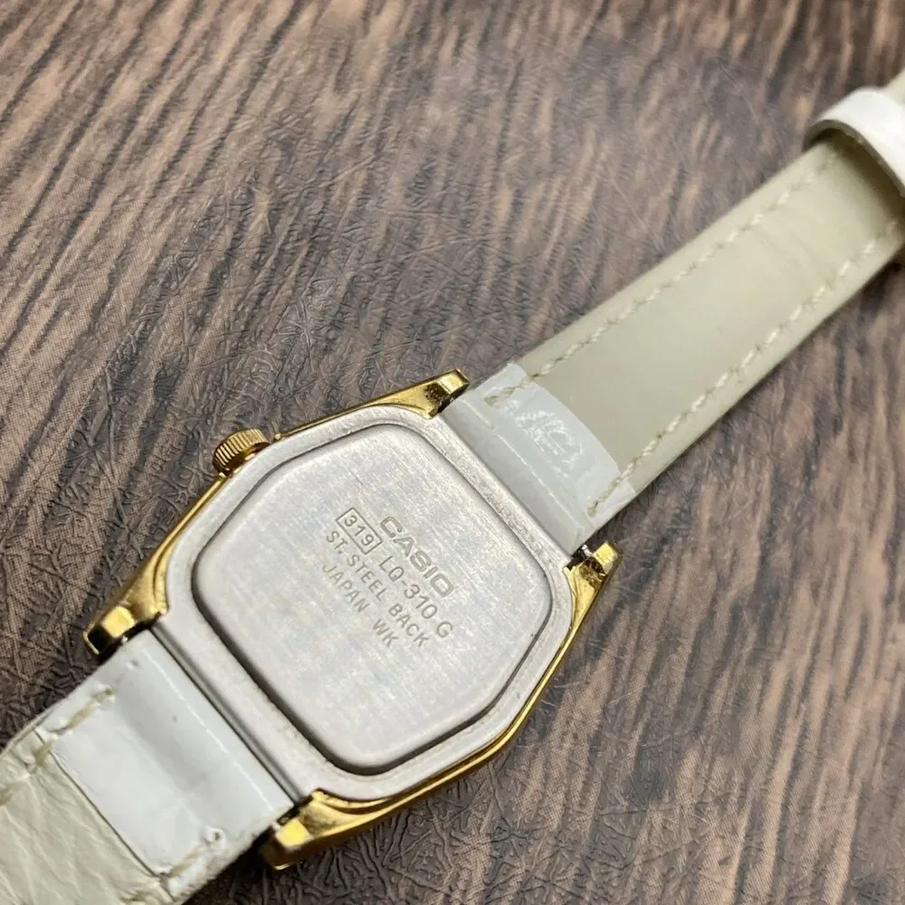 VINTAGE Casio LQ-310 Women's Quartz Watch Silver 23mm Case Rare- New Battery